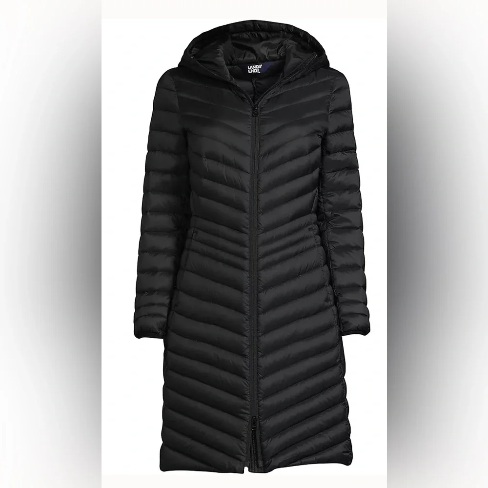 LANDSEND Wanderweight Packable Down Coat Size 1X - Picture 1 of 8